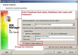 Langkah kedua (EMS SQL Manager Lite for SQL Server)